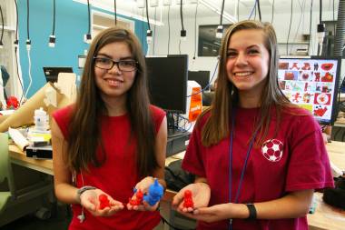 Students in manufacturing lab show off creations